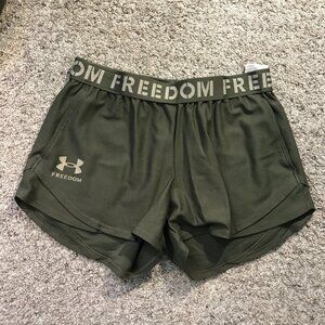 Under Armour Freedom OG Green Running Shorts